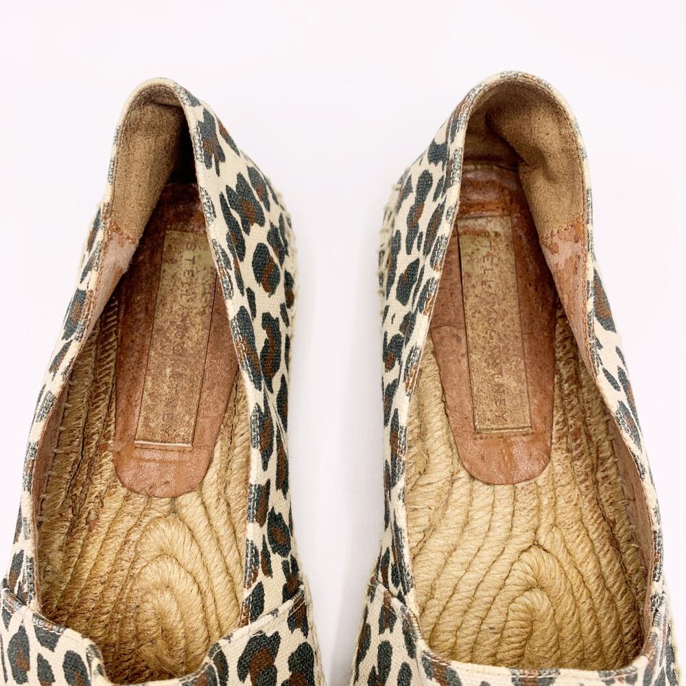 Stella McCartney Canvas Flat Espadrille in Leopard Print - Picture 6 of 11